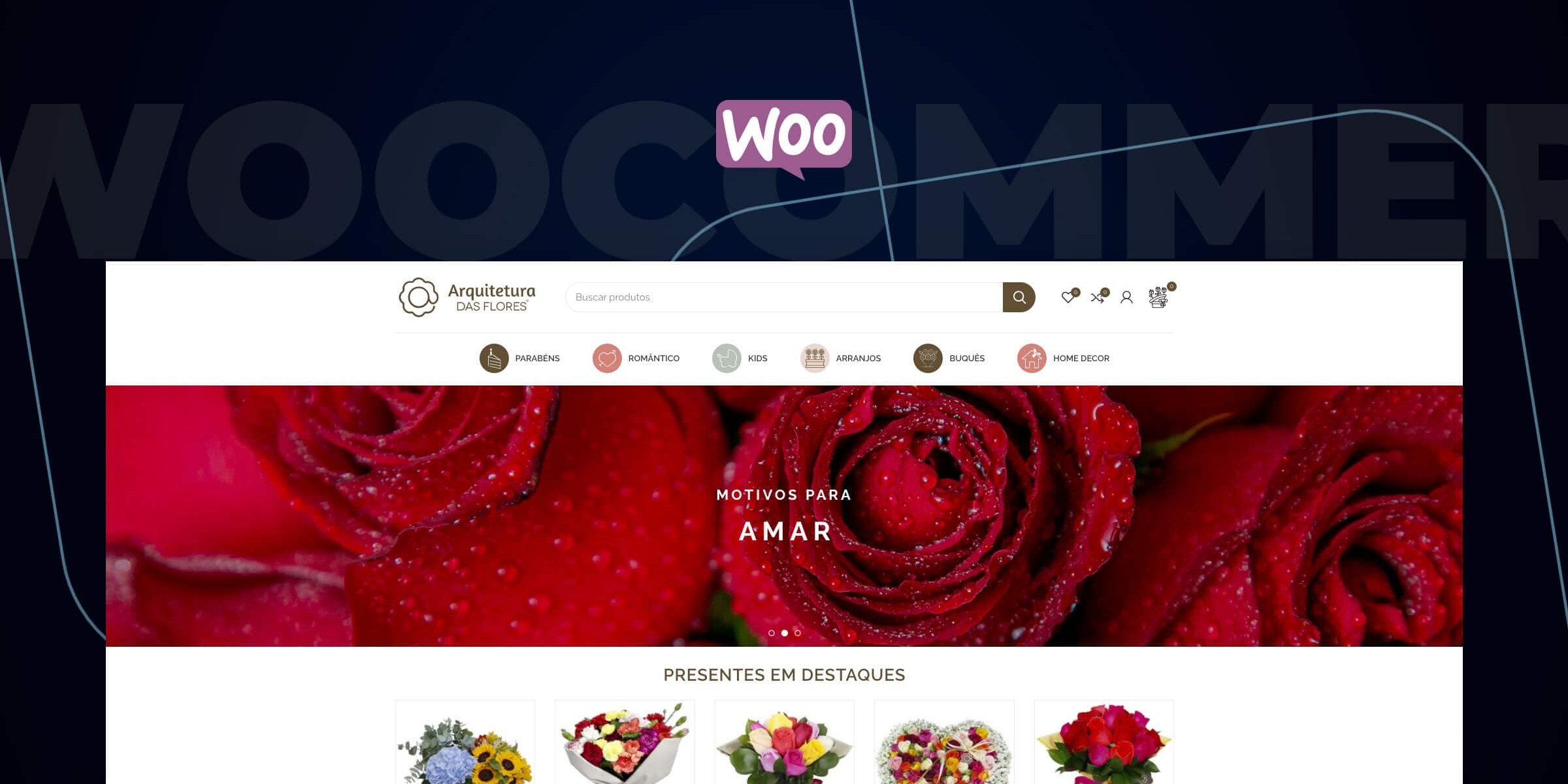 Arquitetura das Flores: a personalização que o Woocommerce oferece